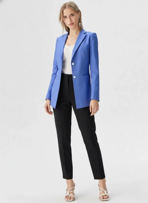 Blazer Sastrero Celeste Jaspeado