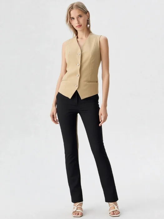 Chaleco Sastrero Beige