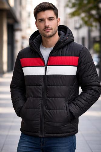 Campera Importada Hombre con Piel /m