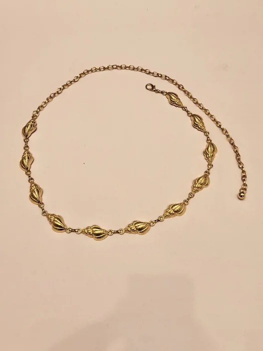 Cinturón Cadena Mar Corales Dorado