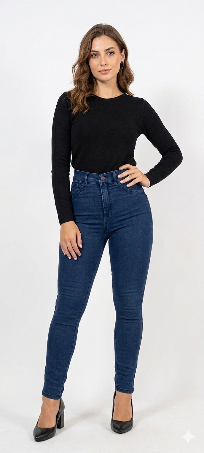 Skinny Jean Oxido Mujer Pantalon Denim Chupin Dama Mayoristas Hotsale Costofabricante - Imagen 5