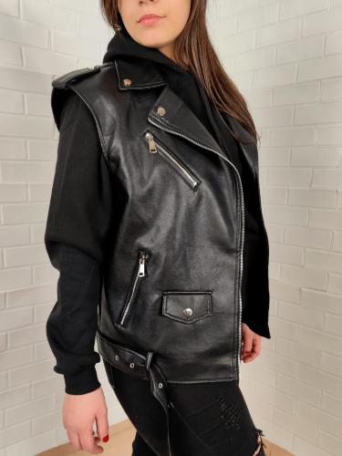 Chaleco Ecocuero Oversize - Miniatura 3
