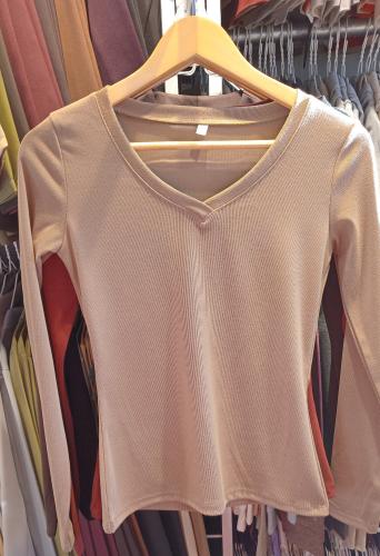Remera Remera Dior Cuello V Manga Larga - Miniatura 3