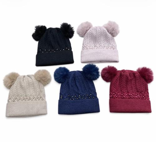 Gorros Dama 2 Pompón - Miniatura 3