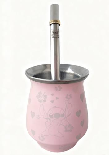 Mate de Stitch  Acero Inoxidable Termico sin Bombilla - Miniatura 2
