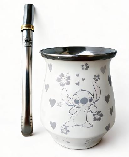 Mate de Stitch  Acero Inoxidable Termico sin Bombilla - Miniatura 5
