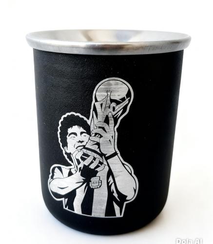 Mate de Maradona en Acero Inoxidable Termico