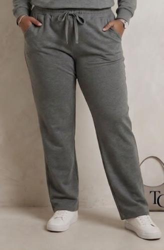 Pantalones Rectos de Darlon Rib con Friza