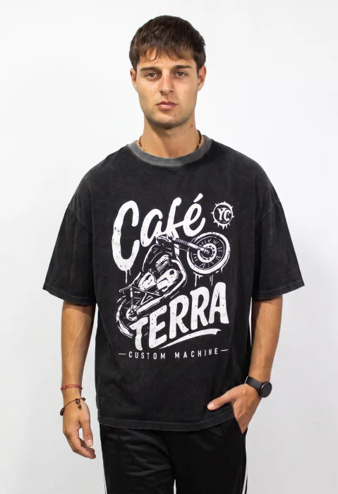 Remera Prelavada Cafe Terra