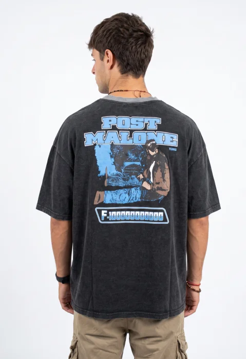 Remera Prelavada Post Malone