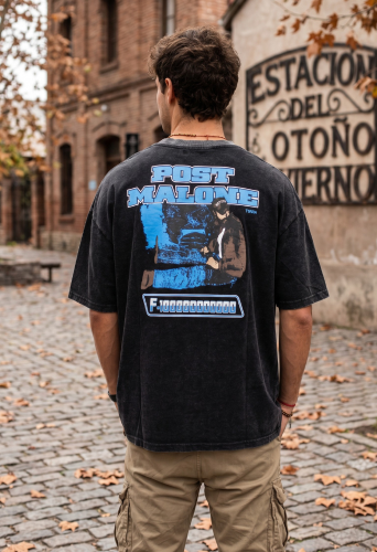 Remera Prelavada Post Malone