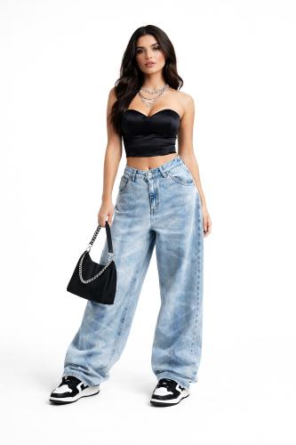 Jean Baggy Oxido Dama Pantalón Ancho Denim Mujer 2000's Pinterest Moda Mayoristas - Miniatura 8