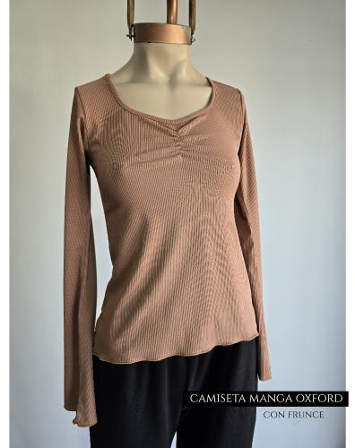 Camiseta Manga Oxford