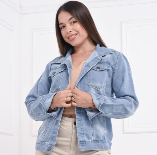 Campera Jeans | Clásica Unisex Celeste