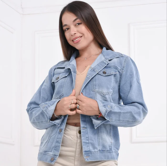 Campera Jeans | Clásica Unisex Celeste