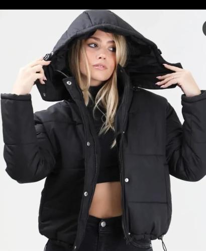 Puffer Negra Premiun Impermeable Solo por Mayor