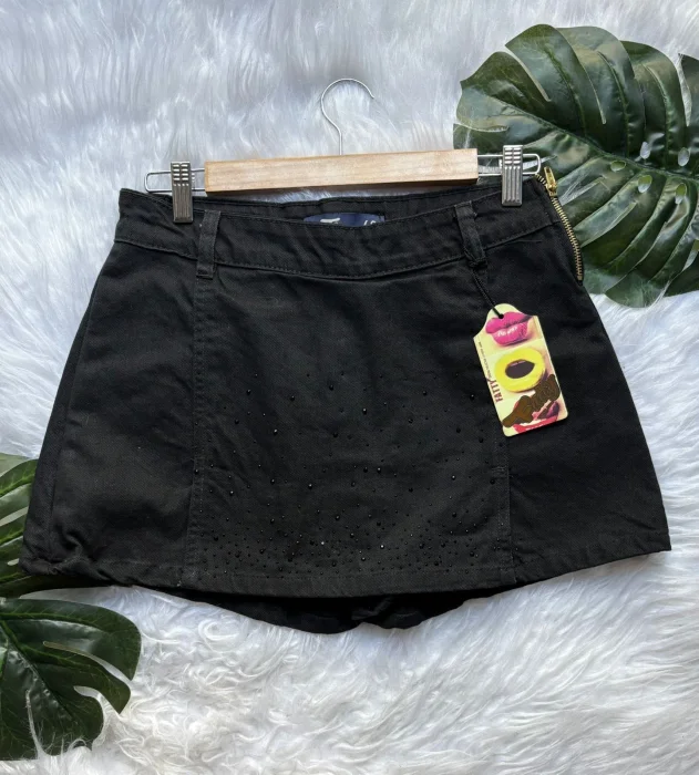 Shorts Pollera con Strass Dama