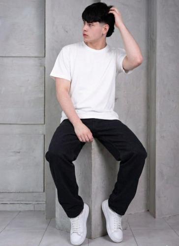 Jean Mom Negro de Hombre
