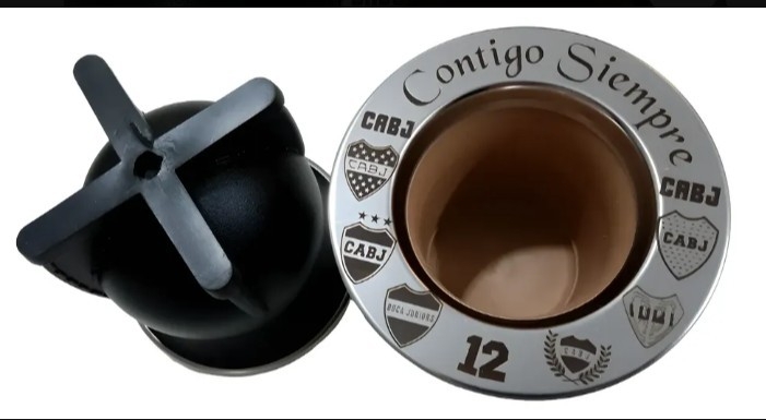Mate Nativo Bocon Camionero de Pvc Virola de Acero Personalizado con Tu Logo o Frase - Imagen 5