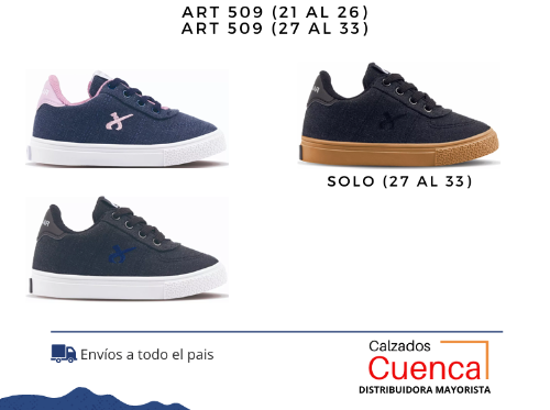 Zapatillas Jaguar Original Urbana de Niños Art 509 (21-26)(27-33)
