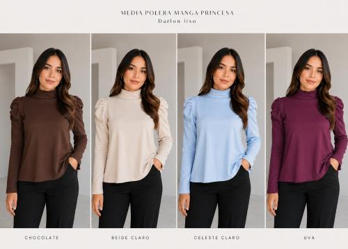 Poleras de Darlon con Manga Princesa - Miniatura 3