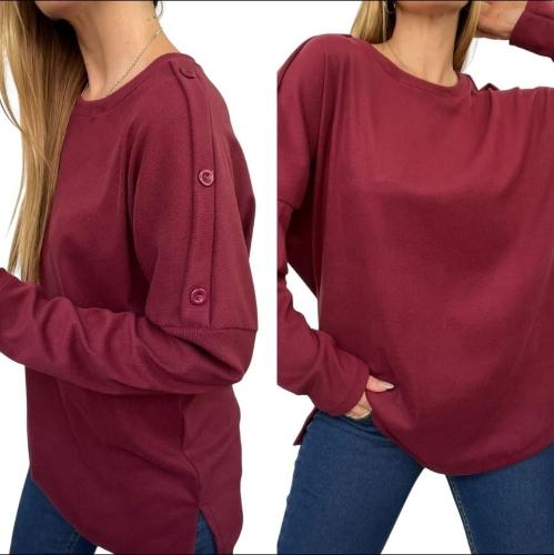 Sweater Brush con Botones al Hombro