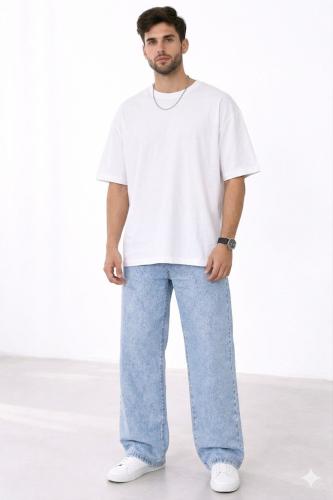 Jean Baggy Oxido Eléctric Hombre Pantalon Denim Ancho 2000's Mayoristas Moda Hotsale - Miniatura 4