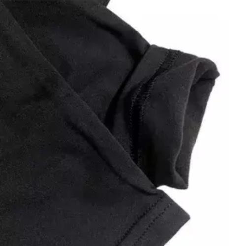 Calza Retro Frizado Negro Liso Nena - Miniatura 2