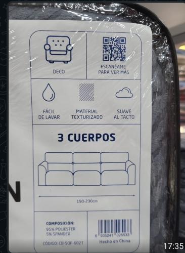 Cubre Sillón 3 Cuerpos City Blanco - Miniatura 3