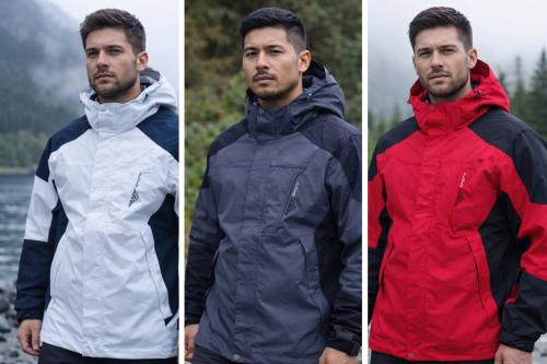 Campera  Importada Rompeviento Impermeable con Piel - Miniatura 2