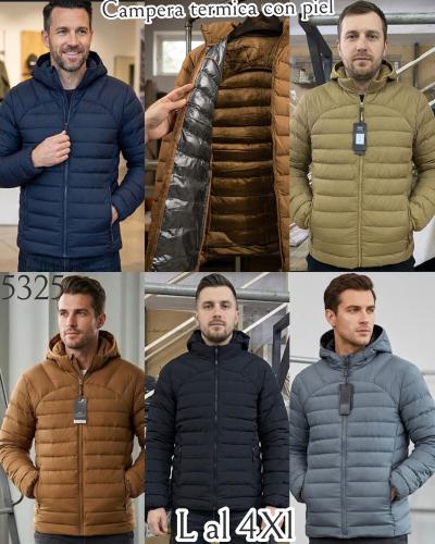 Campera Termica con Piel