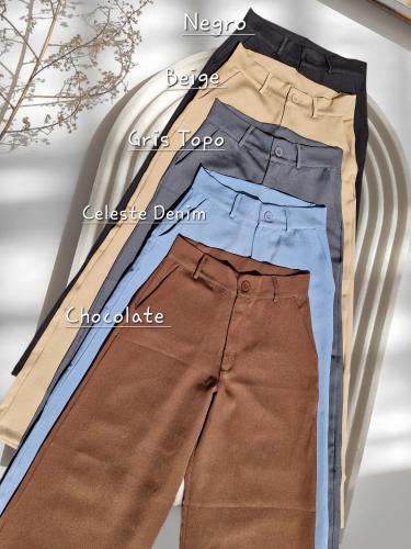 Pantalon Sastrero Liso - Miniatura 3