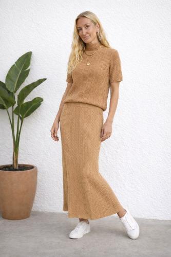 Conjuntos Pollera y Remera Labrada - Miniatura 3
