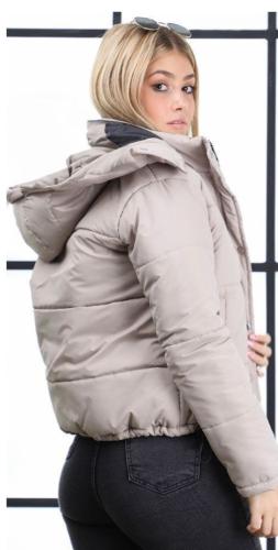 Campera Puffer Crema Solo por Mayor