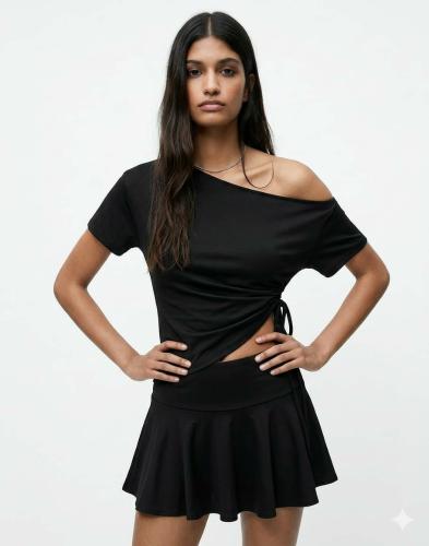 R1277 Remera con Tira Ajustable Microfibra