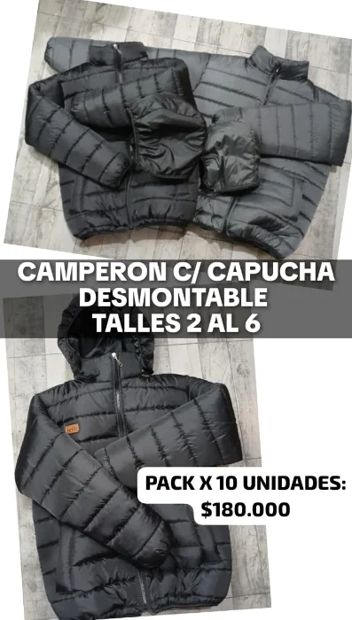 Camperon Capucha Desmontable