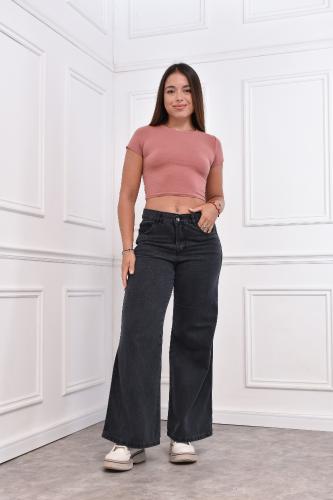Wide Leg Gris Candela