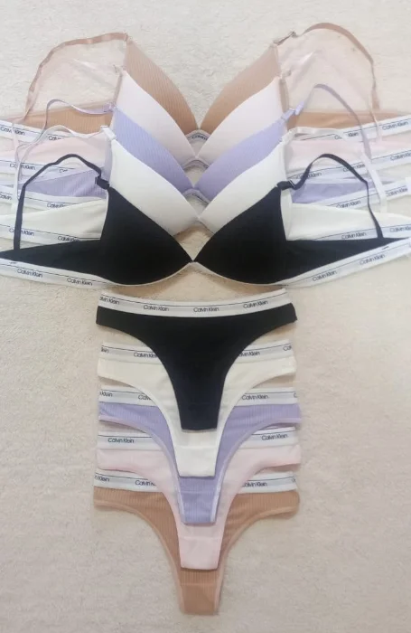 Conjunto Triángulo Algodón con Lycra Calvin y Tommy