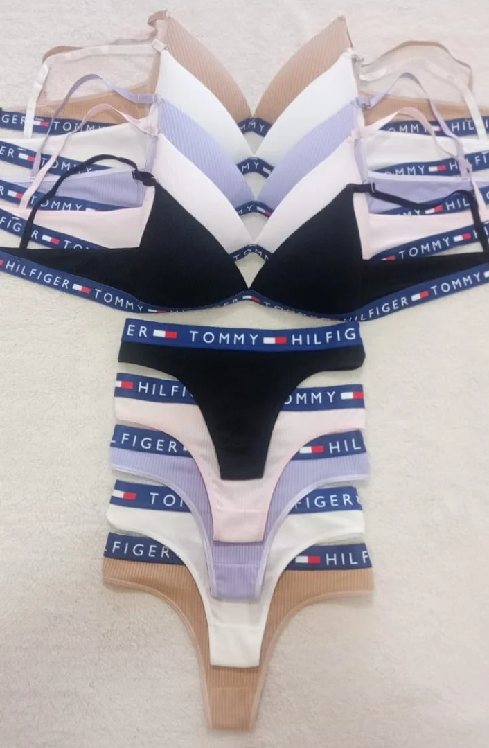 Conjunto Triángulo Algodón con Lycra Calvin y Tommy - Imagen 2
