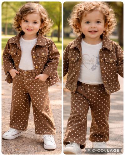 Conjunto Bambi de Gabardina Rígido de Beba