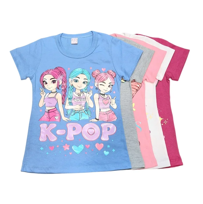 Remera Jersey Algodón Estampada Nena