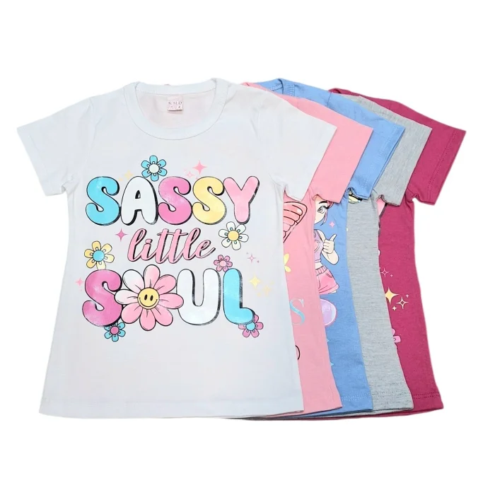 Remera Jersey Algodón Estampada Nena