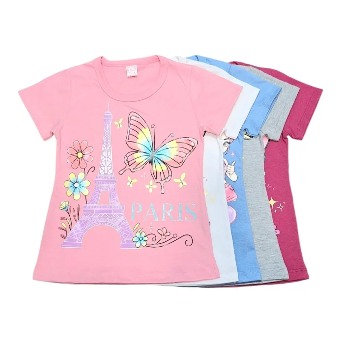 Remera Jersey Algodón Estampada Nena
