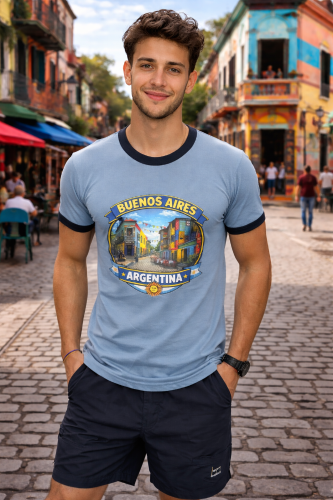 Remera Algodón Peinado Estampas Argentina Ideal Turismo Calidad Premium - Miniatura 1