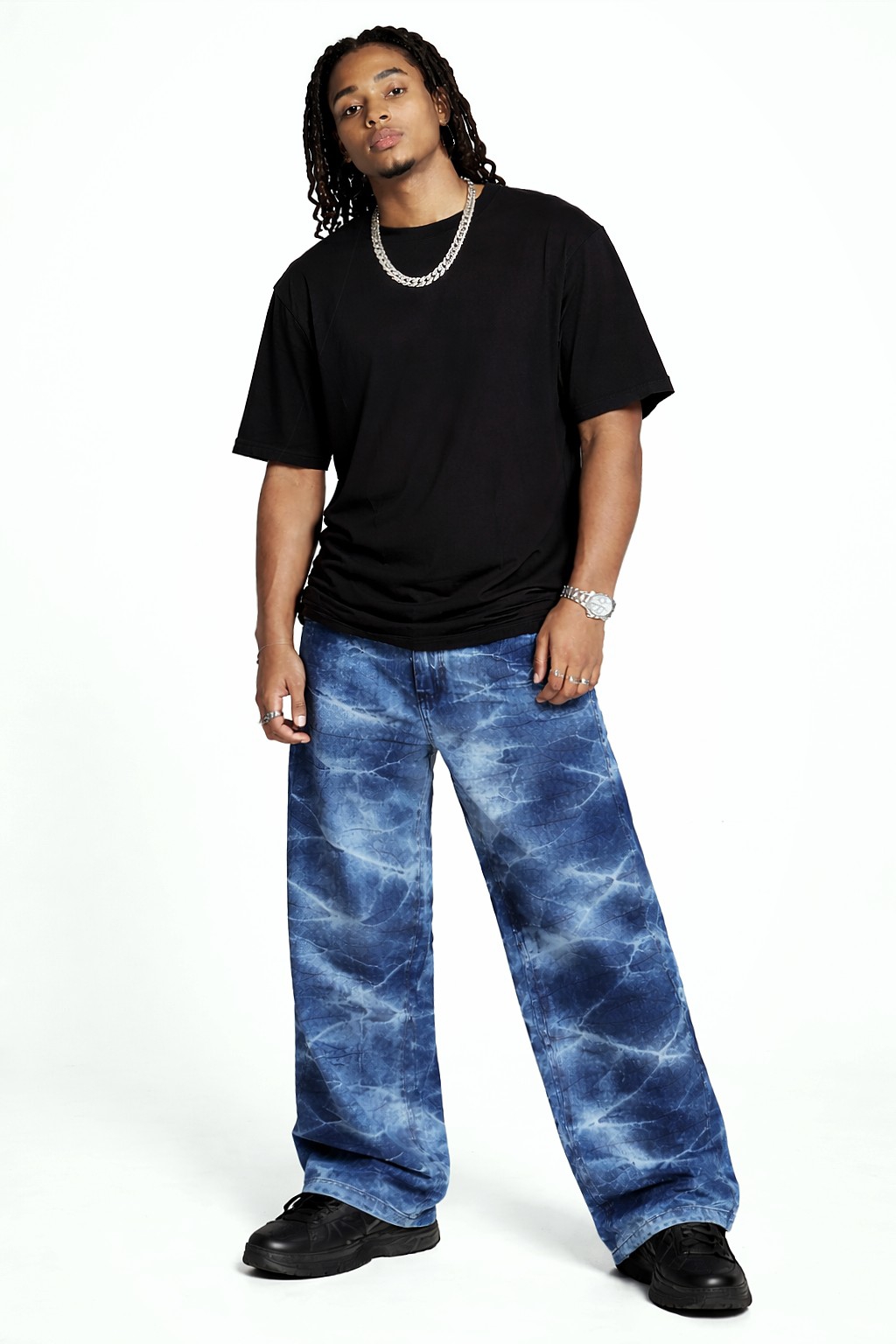 Jean Baggy Hombre Pantalón Denim Ancho Caballero 2000's Pinterest Y2k Mayoristas - Imagen 4