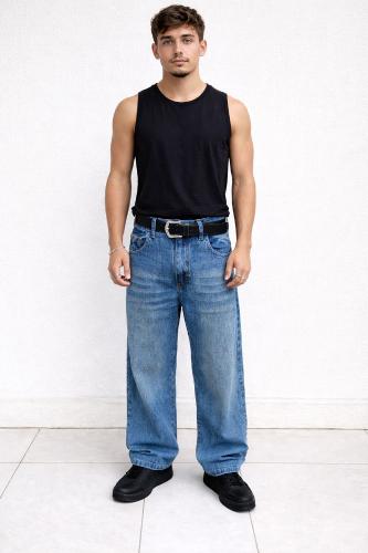 Jean Baggy Oxido Hombre Pantalon Ancho Y2k Moda 2000's Mayoristas Promos Hotsale - Miniatura 2