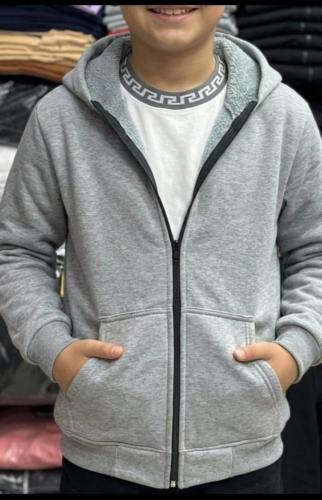 Camperas de Niño Jersey con Piel