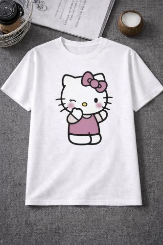 Remera Tendencia Niña Algodón Peinado