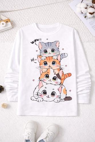 Camiseta Tendencia  Niñas Algodón Peinado - Miniatura 3