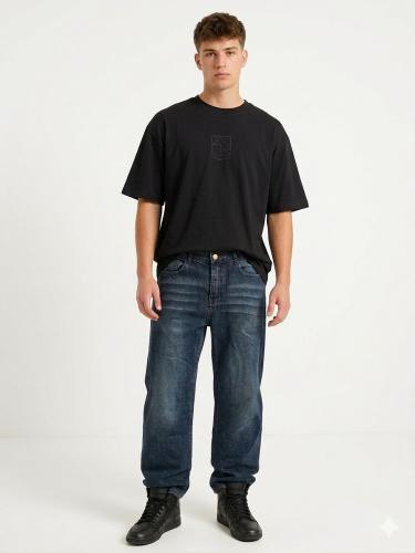 Jean Baggy Oxido Hombre Pantalon Denim Ancho 2000's Mayoristas Caballero Y2k Unisex